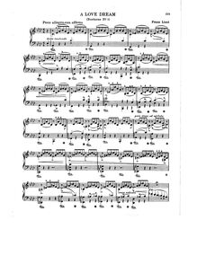 Partition complète (S.541/3), Liebesträume, Drei Notturnos par Franz Liszt