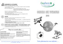 Conseils aux voyageurs 2010 - Brochure / Ordre des pharmaciens
