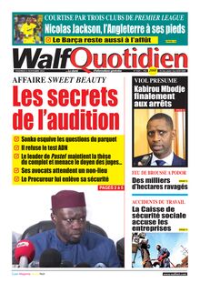 Walf Quotidien n°9181 - Du vendredi 4 novembre 2022