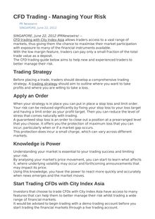 CFD Trading - Managing Your Risk
