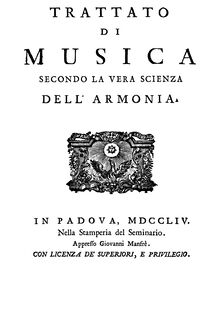Partition Complete Book, Trattato di musica, Tartini, Giuseppe