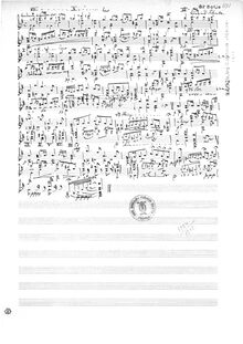 Partition Handwritten version, Moderato - Andante espressive, A major