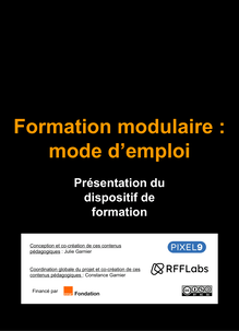 Médiation - Médiation numérique (FR) - 2. Toolkit - Formation modulaire mode d'emploi - RFFLabs