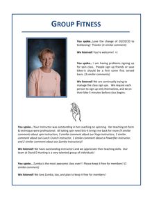Comment board group fitness 12 7