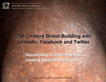 21st Century Brand-Building with LinkedIn, Facebook and Twitter