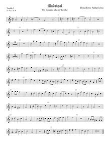 Partition viole de gambe aigue 2, Madrigali a 5 voci, Libro 4, Pallavicino, Benedetto par Benedetto Pallavicino