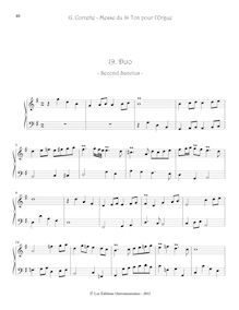 Partition , Duo - Second Sanctus -, Messe du 8e Ton pour l’Orgue