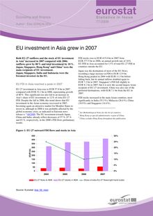 EU investment in Asia grew in 2007