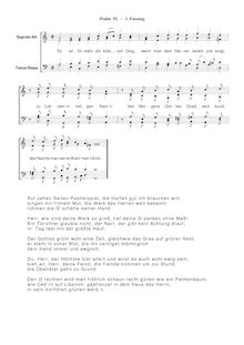 Partition Ps.92-1: Es ist fürwahr ein köstlich Ding, SWV 190, Becker Psalter, Op.5