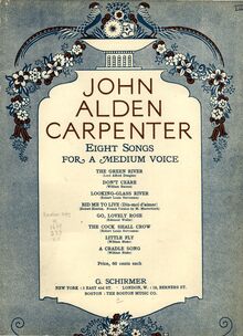 Partition couverture couleur, pour Green River, B major, Carpenter, John Alden