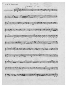 Partition cornes, trompettes et timbales, Concertos pour vents, Opp.83-90