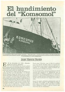 El hundimiento del “Komsomol”