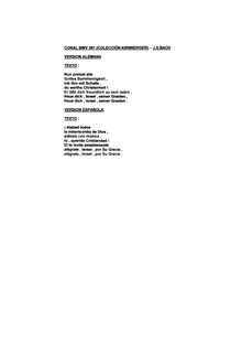 Partition chorals: BWV 391-410, choral harmonisations, Vierstimmige Choralgesänge ; Four Part Chorales