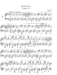 Partition complète, lyrique pièces, Op.38, Grieg, Edvard