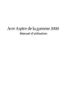 Notice Ordinateur portable Acer  Aspire 2000
