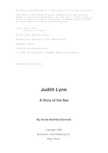 Judith Lynn - A Story of the Sea