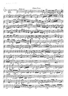 Partition parties complètes, 6 corde quatuors, G.189-194 (Op.24) par Luigi Boccherini