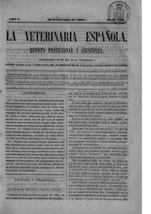 La veterinaria española, n. 159 (1861)