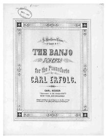 Partition complète, pour Banjo, Scherzo for the Pianoforte, C major