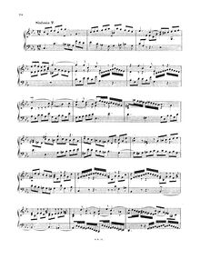 Partition No.2 en C minor, BWV 788, 15 symphonies, Three-part inventions