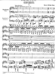 Partition complète, Piano Concerto en B major, December 29 (rehearsal)/30 (concert), 1894. Boston Symphony Orchestra conducted by Emil Paur. Composer, soloist. (first version.)
