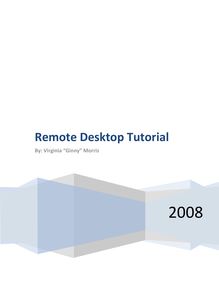 Remote Desktop Tutorial