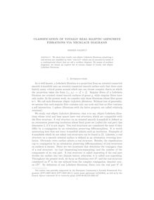 CLASSIFICATION OF TOTALLY REAL ELLIPTIC LEFSCHETZ FIBRATIONS VIA NECKLACE DIAGRAMS