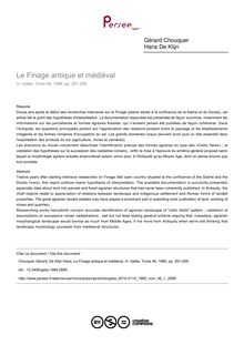 Le Finage antique et médiéval - article ; n°1 ; vol.46, pg 261-299
