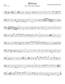 Partition viole de basse, Il quinto libro de madrigali a cinque voci. par Benedetto Pallavicino