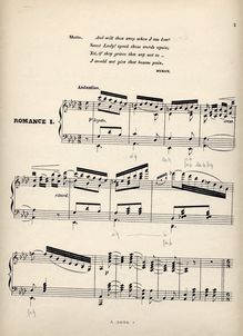 Partition complète, 3 Romances, Op.56, Scenes of my youth, Parish-Alvars, Elias