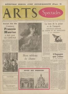 ARTS N° 480 du 08 septembre 1954