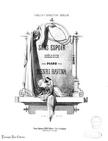 Partition de piano, Sans Espoir, Ravina, Jean Henri