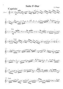 Partition hautbois 2,  pour 3 hautbois et cordes en F major, F major