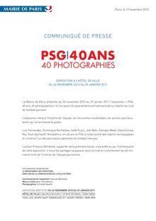 d information sur l exposition - PSG|40ANS