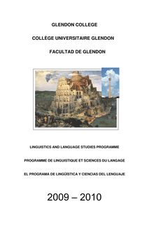 LIST OF GLENDON CAMPUS LIN COURSES LISTE DES COURS DE LIN DU 
