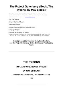 The Tysons - (Mr. and Mrs. Nevill Tyson)