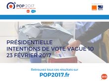 Intentions de vote - Vague 10 - POP2017 - 23 février 2017