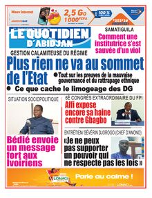 Le Quotidien d’Abidjan n°4058 - du mardi 16 novembre 2021