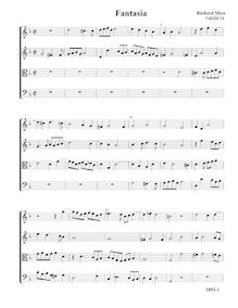 Partition Fantasia, VdGS No.14 - partition complète (Tr Tr T B), fantaisies pour 4 violes de gambe