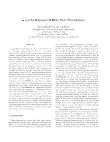 A Logic for Reasoning with Higher Order Abstract Syntax