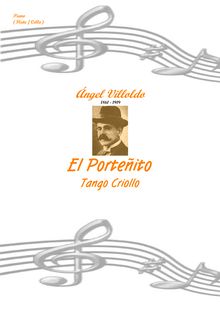 Partition complète, El Porteñito, tango criollo, Villoldo, Ángel Gregorio