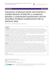 Assessment of physical activity and inactivity in multiple domains of daily life: a comparison between a computerized questionnaire and the SenseWear Armband complemented with an electronic diary