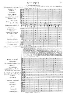 Partition Act II, La Bohème, Puccini, Giacomo
