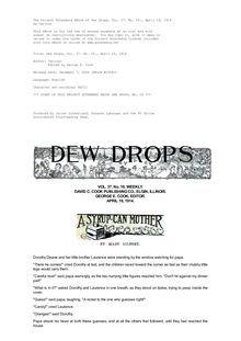 Dew Drops, Vol. 37, No. 16, April 19, 1914
