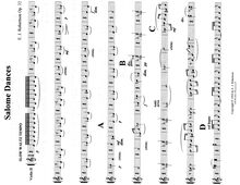 Partition violons II, Salome Dances, C major, Robertson, Ernest John