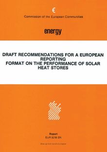 Recommendations for a European reporting format on the performance of solar heat stores