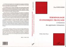 Terminologie économique française à l intention des apprenants viêtnamiens