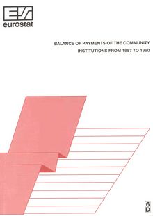 Balance of payments of the Community institutions from 1987 to 1990