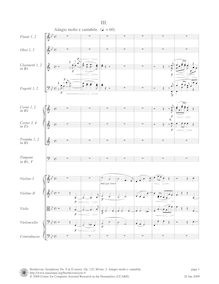 Partition , Adagio molto e cantabile, Symphony No.9, Choral, D minor