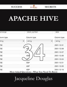 Apache Hive 34 Success Secrets - 34 Most Asked Questions On Apache Hive - What You Need To Know